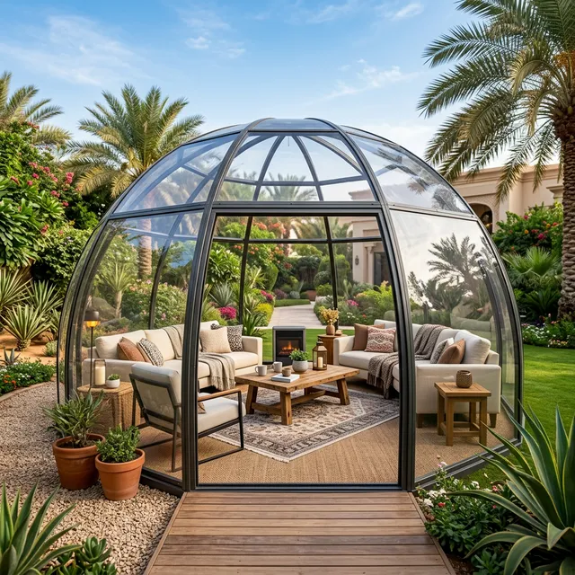 مجالس زجاجية خيام PVC